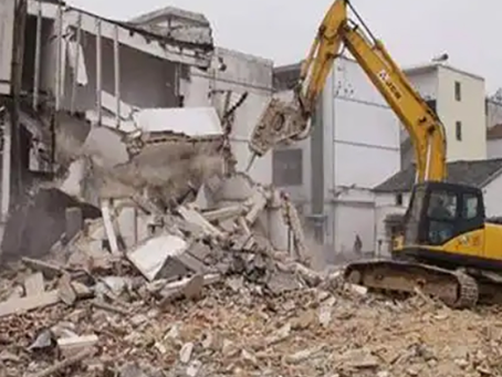 镜湖旧房改造拆除